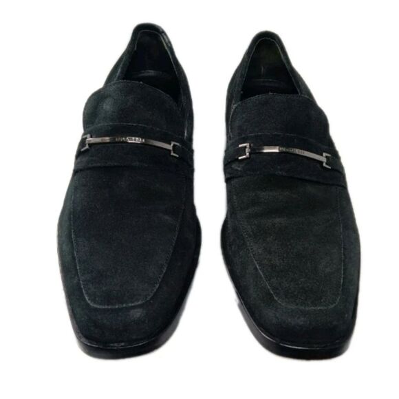Hugo Boss Varmio Black Suede Loafers Men\'s Size 11.5 Retail $225 main image 9
